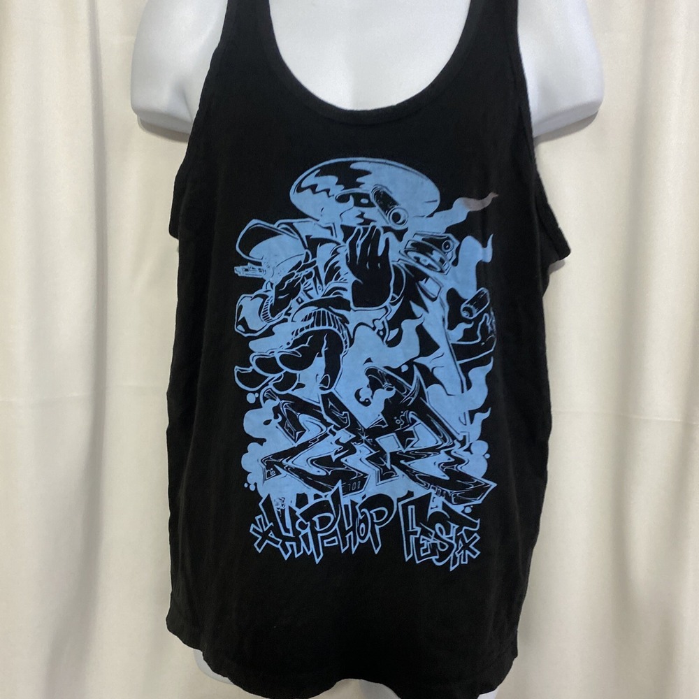 Tultex 2x2 Hip-Hop Festival Tank Top Mens Large Black‎ Good 2017 Columbus Ohio